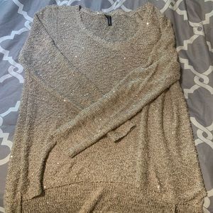 Sparkly beige sweater